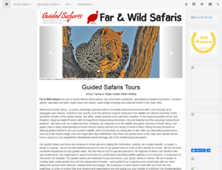 guidedsafaris.co.za screenshot