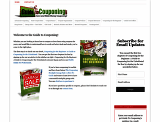 guidetocouponing.com screenshot