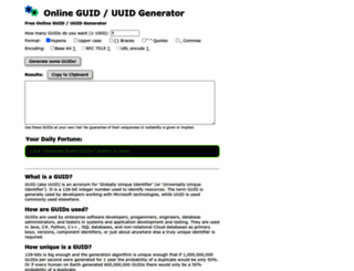guidgenerator.com screenshot