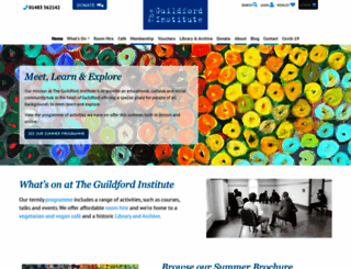 guildford-institute.org.uk screenshot