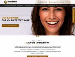 guildfordorthodontics.co.uk screenshot