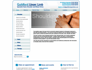 guildfordupperlimb.co.uk screenshot
