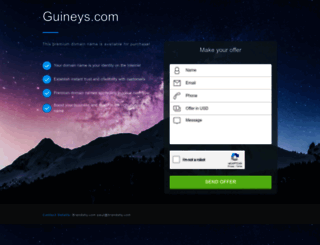 guineys.com screenshot