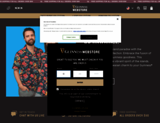 guinnesswebstore.com screenshot