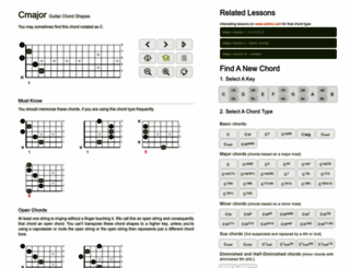 guitar-chord-finder.com screenshot