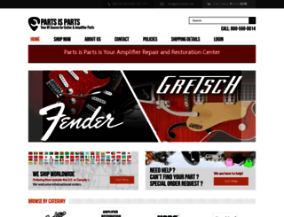 guitar-parts.com screenshot