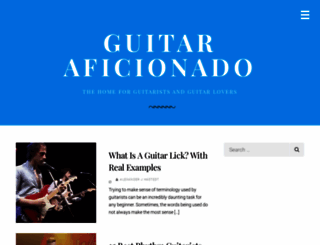 guitaraficionado.com screenshot
