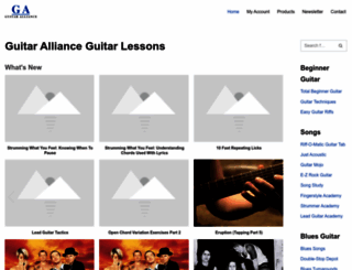 guitaralliance.com screenshot
