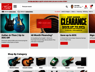 guitarcenter.com screenshot