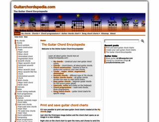 guitarchordspedia.com screenshot