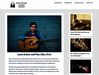 guitarlessoninsider.com screenshot