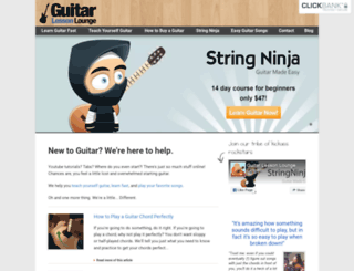 guitarlessonlounge.com screenshot