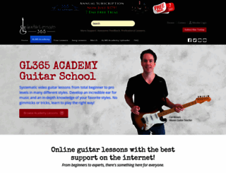 guitarlessons365.com screenshot