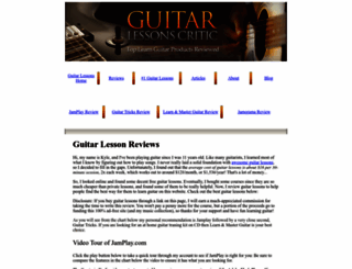 guitarlessonscritic.com screenshot
