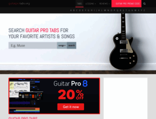 guitarprotabs.org screenshot