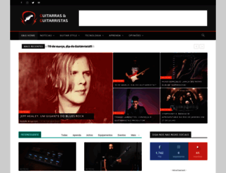 guitarraseguitarristas.com.br screenshot