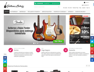 guitarrasybaterias.com screenshot