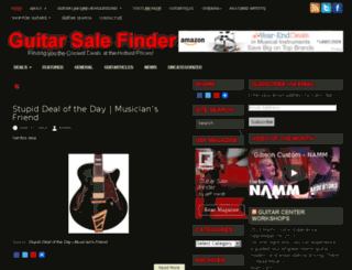 guitarsalefinder.com screenshot