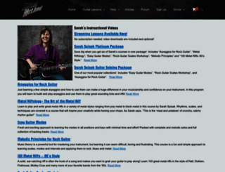 guitarsarah.com screenshot