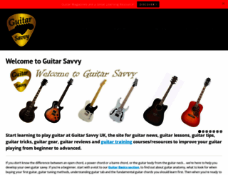 guitarsavvy.co.uk screenshot