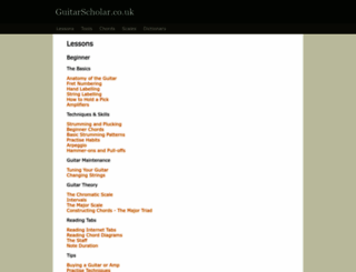 guitarscholar.co.uk screenshot