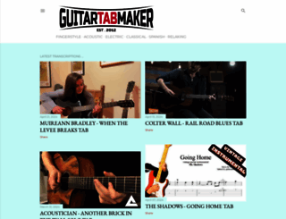 guitartabmaker.com screenshot