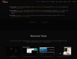 guix.info screenshot