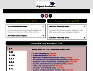 gujaratadmission.com screenshot