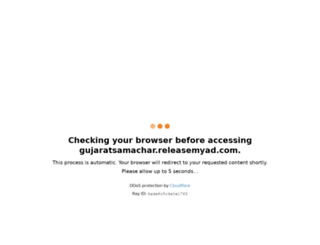 gujaratsamachar.releasemyad.com screenshot
