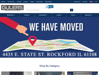 gulerappliance.com screenshot