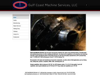 gulfcoastmachineservices.com screenshot