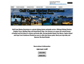 gulfcoastmarineexcursions.com screenshot