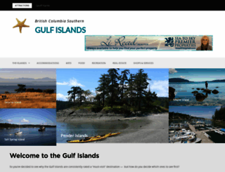 gulfislandstourism.com screenshot
