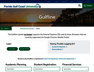 gulfline.fgcu.edu screenshot