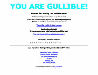 gullibletest.com screenshot