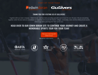 gulliverssportstours.co.uk screenshot