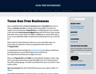 gunfreebusinesses.wordpress.com screenshot