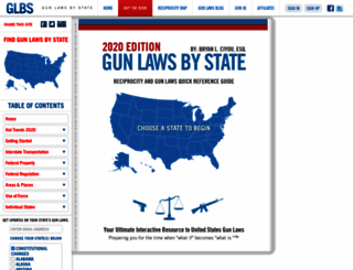 gunlawsbystate.com screenshot