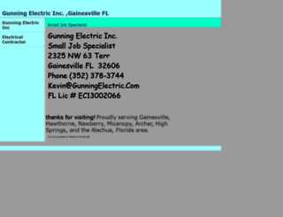 gunningelectric.com screenshot