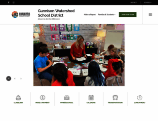 gunnisonschools.net screenshot