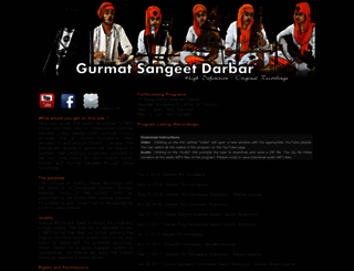 gurmatsangeetdarbar.com screenshot