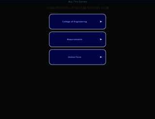 gurudascollegeadmissions.com screenshot