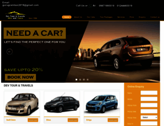 gurugramtaxi.com screenshot