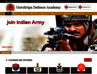 gurukripadefenceacademy.com screenshot