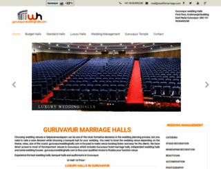 guruvayurweddinghalls.com screenshot