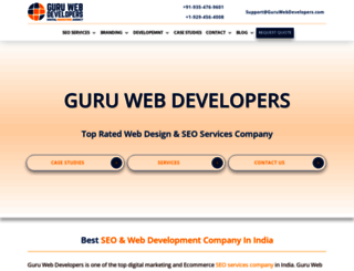 guruwebdevelopers.com screenshot