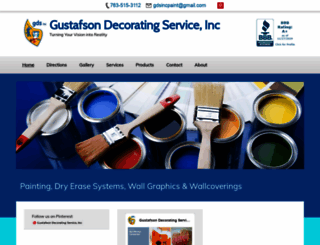 gustafsondecorating.com screenshot