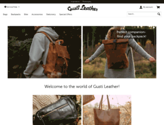 gusti-leather.co.uk screenshot