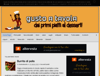 gustoatavola.altervista.org screenshot