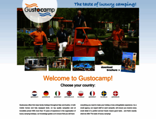 gustocamp.com screenshot